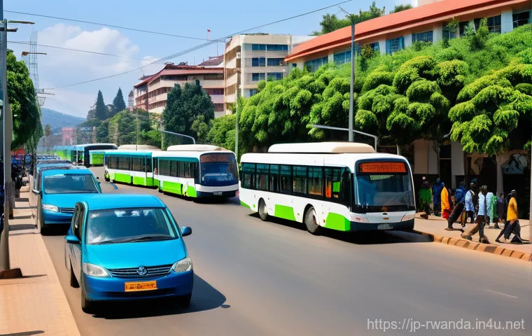 르완다의 도시 계획 - **Prompt for an image depicting Rwanda's ICT Nation strategy:**
    "A vibrant, modern innovation hu...