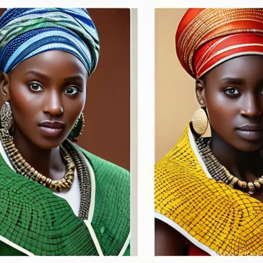 르완다 민속 의상 제작 과정 - Here are three detailed image generation prompts in English, based on the provided text about Rwanda...