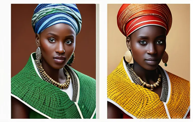 르완다 민속 의상 제작 과정 - Here are three detailed image generation prompts in English, based on the provided text about Rwanda...