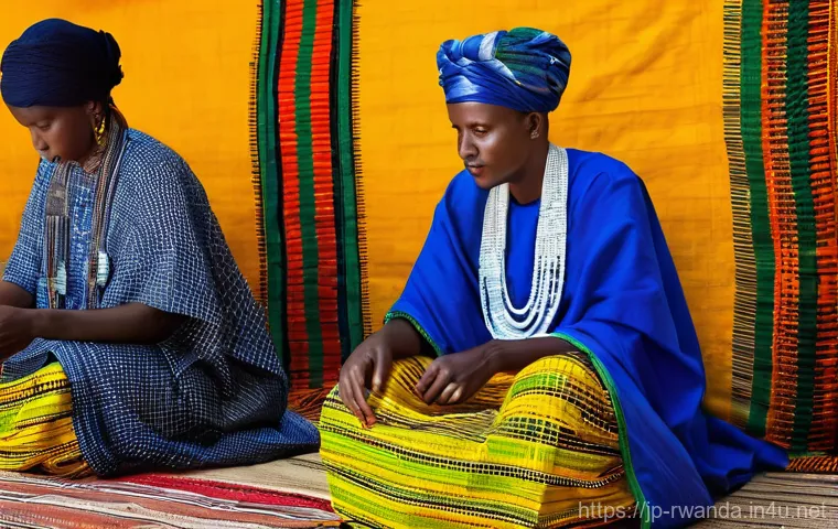 르완다 민속 의상 제작 과정 - Here are three detailed image generation prompts in English, based on the provided text about Rwanda... 르완다 민속 의상 제작 과정 - Here are three detailed image generation prompts in English, based on the provided text about Rwanda...