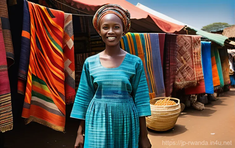 르완다 민속 의상 제작 과정 - Prompt 1: "The Story Woven in Rwandan Cloth"** 르완다 민속 의상 제작 과정 - Prompt 1: "The Story Woven in Rwandan Cloth"**