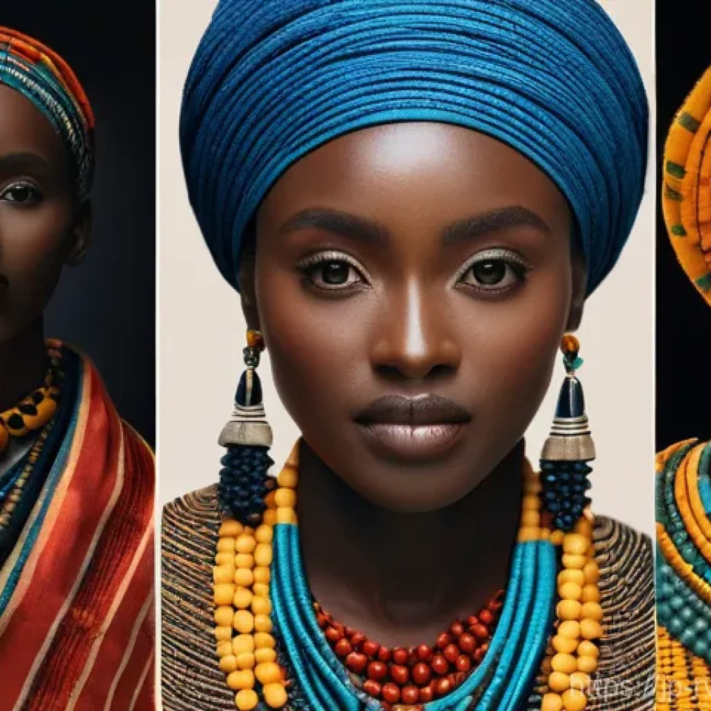 르완다 전통 장신구 - Here are three image generation prompts based on the Rwandan crafts, adhering to your guidelines: