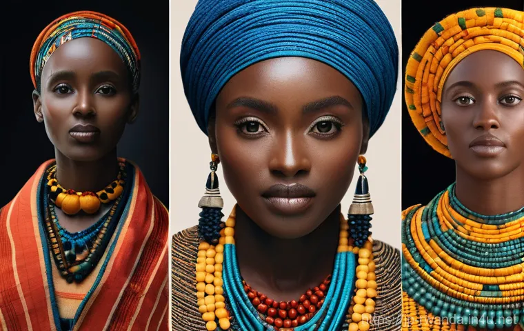 르완다 전통 장신구 - Here are three image generation prompts based on the Rwandan crafts, adhering to your guidelines: