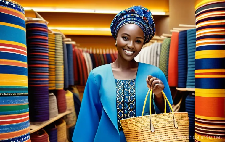 르완다 전통 직물 박물관 - **Prompt: "Timeless Stories in Weave and Basketry"**
    A beautifully composed still life showcasin...