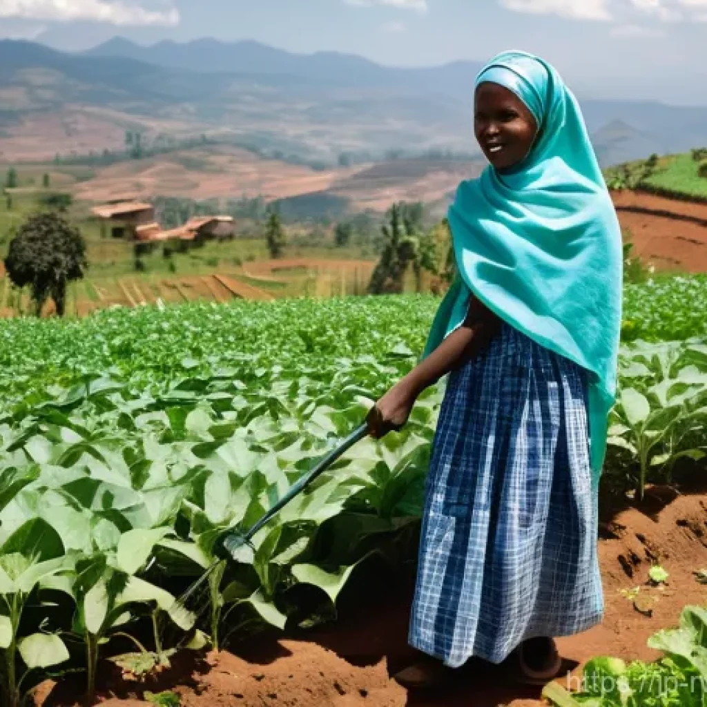 르완다 농업 현황 - **Prompt: "Resilient Rwandan Farmer with Solar Irrigation"**
    A wide-angle, naturalistic photogra...