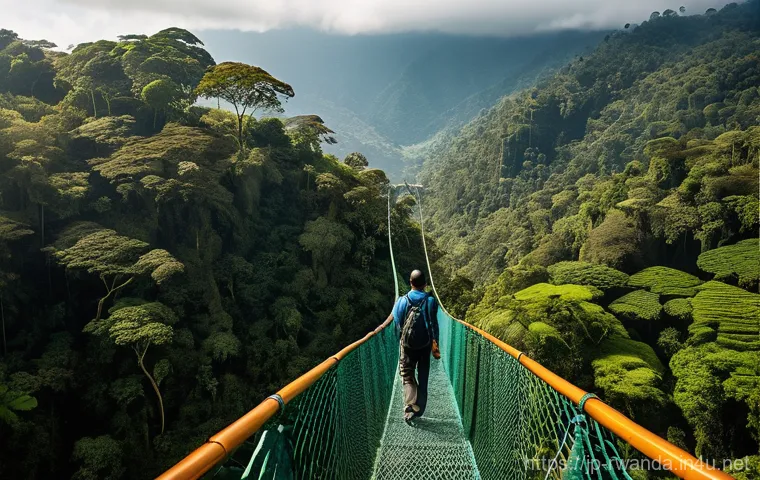 르완다의 주요 관광 명소 리뷰 - A majestic silverback mountain gorilla, with a calm and gentle expression, is peacefully eating lush... 르완다의 주요 관광 명소 리뷰 - A majestic silverback mountain gorilla, with a calm and gentle expression, is peacefully eating lush...
