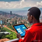르완다와 케냐 비교 - **Prompt: "A vibrant, futuristic cityscape in Kigali, Rwanda, showcasing clean streets and cutting-e...