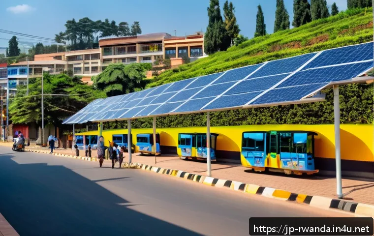 르완다와 남아프리카공화국 비교 - A vibrant street scene in Kigali, Rwanda’s capital, showcasing a modern smart city environment with ...
